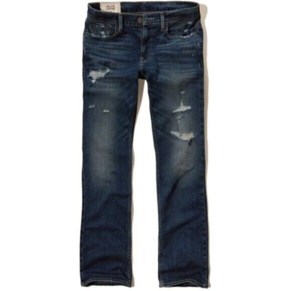 Hollister Men's Epic Flex Slim Straight Leg Jeans - Picture 1 of 10